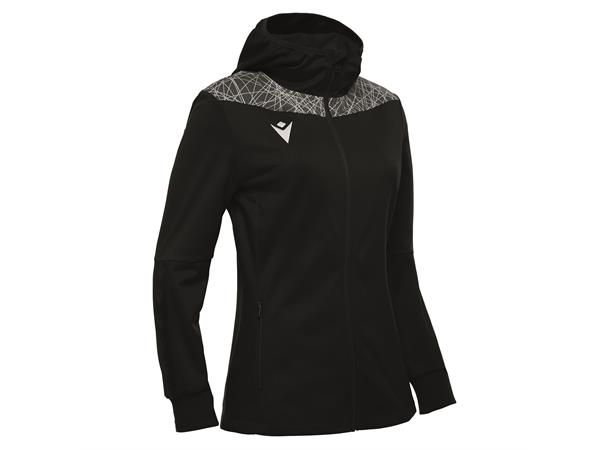 Aurora Full Zip Top Dame BLK/WHT XS Sporty fleecejakke 