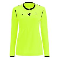 Stephanie Refeere LS shirt NEON YEL XS Dommerdrakt til dame