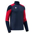 Izel Training 1/4 Zip Top NAV/RED S Teknisk treningsgenser - Unisex