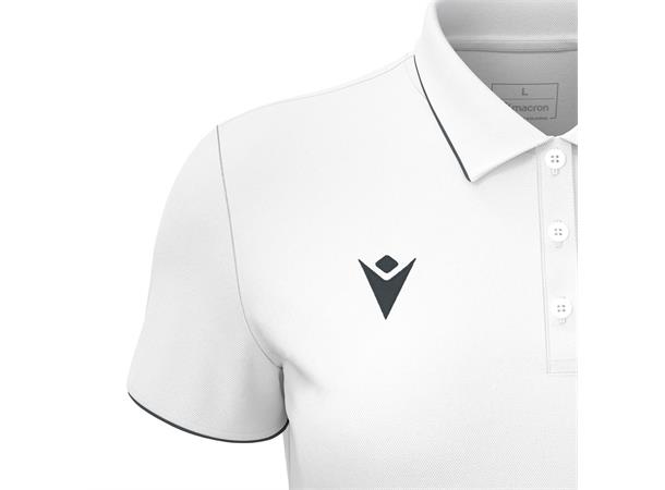 Melody polo WHT/GRY 3XS Poloskjorte - Dame 