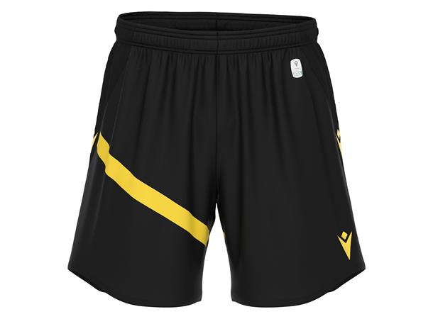 Shen Eco Match Day Shorts BLK/YEL S Teknisk shorts i ECO-tekstil - Unisex 