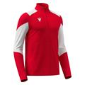 Izel Training 1/4 Zip Top RED/WHT XL Teknisk treningsgenser - Unisex