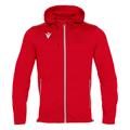 Freyr Hoody Full Zip Top RED M Overtrekksjakke